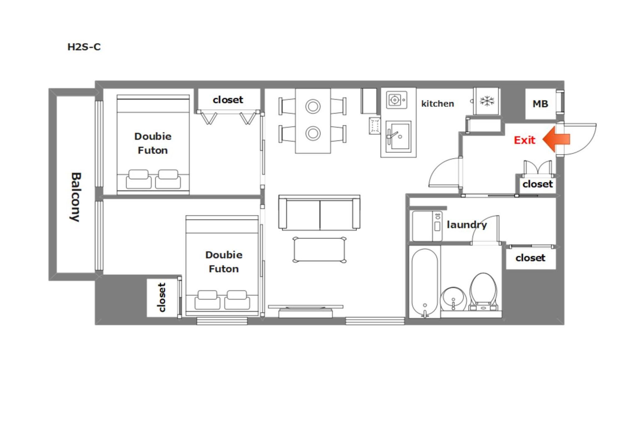 Appartement H2h Shinsaibashi